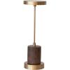 imageCreative CoOp Metal and Mango Wood LED Table Lamp with Touch Sensor in Antique Brass Finish Gold