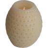 imageCreative CoOp Pillar Embossed Faux Melted Wax Ivory LED Candle