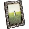 imageCreative CoOp Stoneware Photo Frame A Beautiful Life Black