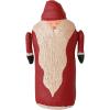 imageCreative CoOp Tall HandPainted Canvas Santa with Catcha Fabric Red and Cream