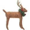 imageCreative CoOp Wool Felt Deer with Wreath Multicolor