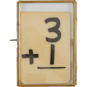 imageCreative CoOp 4 x 6 Brass ampamp Glass Photo Frame