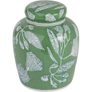 imageCreative CoOp Decorative Ceramic Ginger Jar with Lid for Spaces GreenGreen