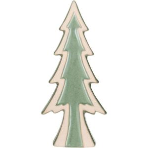 imageCreative CoOp Decorative Unglazed Stoneware Tree Decor with Reactive Glaze Green