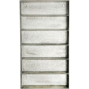 imageCreative CoOp Distressed Grey Metal 6 Tier Wall Shelf