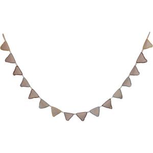 imageCreative CoOp HandWoven Cotton Crocheted Pennant Garland Multicolor