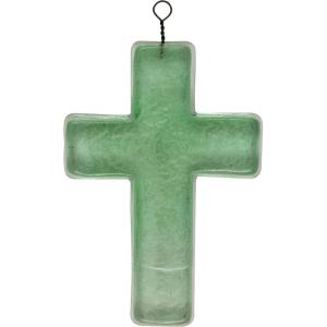 imageCreative CoOp Recycled Glass Hanging Cross