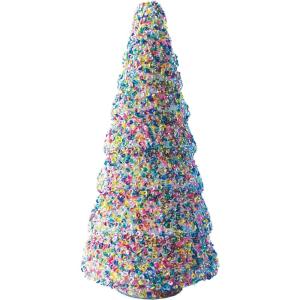 imageCreative CoOp Tall Glass Tree Decor with Sequins Multicolor