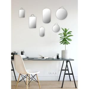 imageCreative CoOp Various Velvet Edged Wall Mirrors Multicolor Set of 6