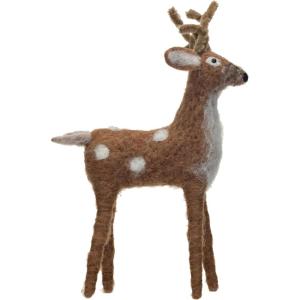 imageCreative CoOp Wool Felt Standing Deer Multicolor