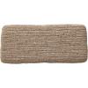 imageCreative CoOp 2525quot W Woven Mendong Covered Stool with Teak Wood Legs