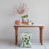 imageCreative CoOp Acacia Wood Console Table with Marble Top White and Natural