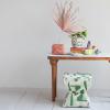 imageCreative CoOp Acacia Wood Console Table with Marble Top White and Natural