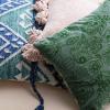 imageCreative CoOp Boho Cotton Slub Throw Pillow Cover with Tassels Blush Pink