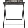 imageCreative CoOp Collapsible Charcoal Leather ampamp Metal Stool