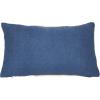 imageCreative CoOp Cotton Tufted Lumbar Embroidered Rope Stripes Pillow 20quot L x 12quot W x 2quot H Blue