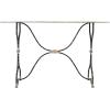 imageCreative CoOp Distressed Black ampamp White Metal Table