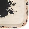 imageCreative CoOp Distressed Black ampamp White Metal Table