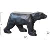 imageCreative CoOp HandCarved Reclaimed Wood Bear Shaped Table Black