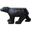 imageCreative CoOp HandCarved Reclaimed Wood Bear Shaped Table Black