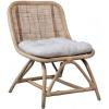 imageCreative CoOp HandWoven Rattan Chair with Cushion Stool 24quot L x 30quot W x 31quot H Natural