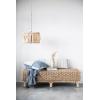 imageCreative CoOp HandWoven Water Hyacinth and Rattan Bench Natural