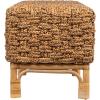 imageCreative CoOp HandWoven Water Hyacinth and Rattan Bench Natural
