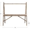 imageCreative CoOp Handmade Bamboo Table with Rod Natural