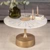 imageCreative CoOp Luxe Aluminum and Marble CoffeeTable Gold