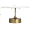 imageCreative CoOp Luxe Aluminum and Marble CoffeeTable Gold