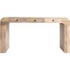 imageCreative CoOp Mango Wood Desk with 3 Drawers and Waterfall Edge Natural Furniture Tables 60quot L x 22quot W x 31quot H
