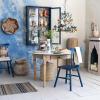 imageCreative CoOp Mango Wood Dining Table with Drawer and Marble Top White and Natural