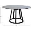 imageCreative CoOp Mango Wood Round Table Black