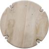 imageCreative CoOp Mango Wood Table with Interlocking Base and Bleached Finish Natural