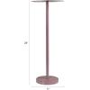 imageCreative CoOp Metal Flower Shaped Martini Table Lavender Color