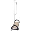 imageCreative CoOp Metal and Mango Wood Rack on Wheels with 2 Rods and Shelf Natural and Black