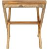 imageCreative CoOp Modern Collapsible Wood and Jute Folding Stool Natural and Brown