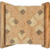 imageCreative CoOp Modern Collapsible Wood and Jute Folding Stool Natural and Brown
