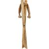 imageCreative CoOp Modern Collapsible Wood and Jute Folding Stool Natural and Brown