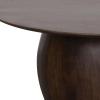 imageCreative CoOp Modern Mango Wood Round Accent Table Dark Walnut FinishDark Walnut