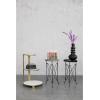imageCreative CoOp Modern Metal Round Coffee Table with Wood Top Black