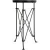 imageCreative CoOp Modern Metal Round Coffee Table with Wood Top Black