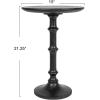 imageCreative CoOp Modern Sculptural Wood End Table Matte Black