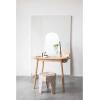 imageCreative CoOp Oak Wood and MDF Mirror and 2 HandWoven Rattan Baskets Vanity Table 19quot L x 37quot W x 53quot H Natural