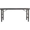 imageCreative CoOp Reclaimed Wood Folding Distressed Blackwashed Finish Console Table 66quot L x 24quot W x 33quot H Black
