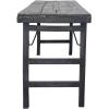 imageCreative CoOp Reclaimed Wood Folding Distressed Blackwashed Finish Console Table 66quot L x 24quot W x 33quot H Black