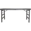 imageCreative CoOp Reclaimed Wood Folding Distressed Blackwashed Finish Console Table 66quot L x 24quot W x 33quot H Black