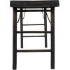 imageCreative CoOp Reclaimed Wood Folding Distressed Blackwashed Finish Console Table 66quot L x 24quot W x 33quot H Black