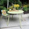 imageCreative CoOp Round IndoorOutdoor Metal Table Green