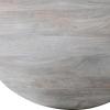 imageCreative CoOp Round Mango Wood Dining Table with End Grain Base and Whitewashed Finish Natural